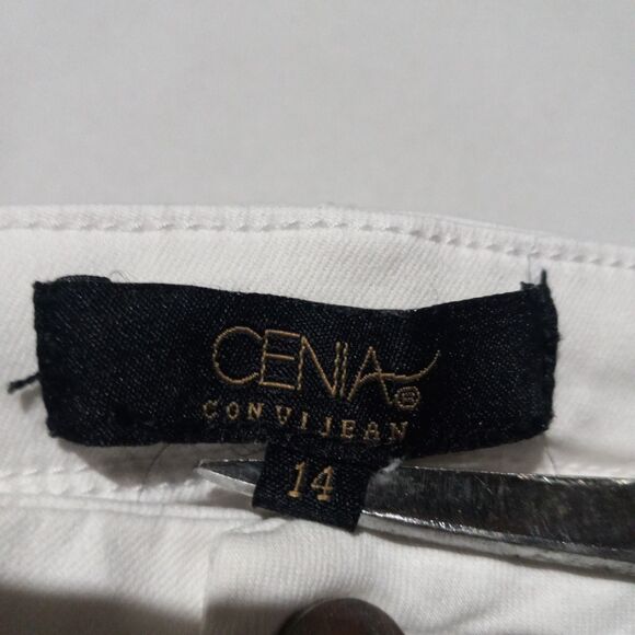 Cenia Convi Skinny Jeans-Size 14-White-Zippered Gusset-Body Shaping-Coastal - Picture 11 of 13